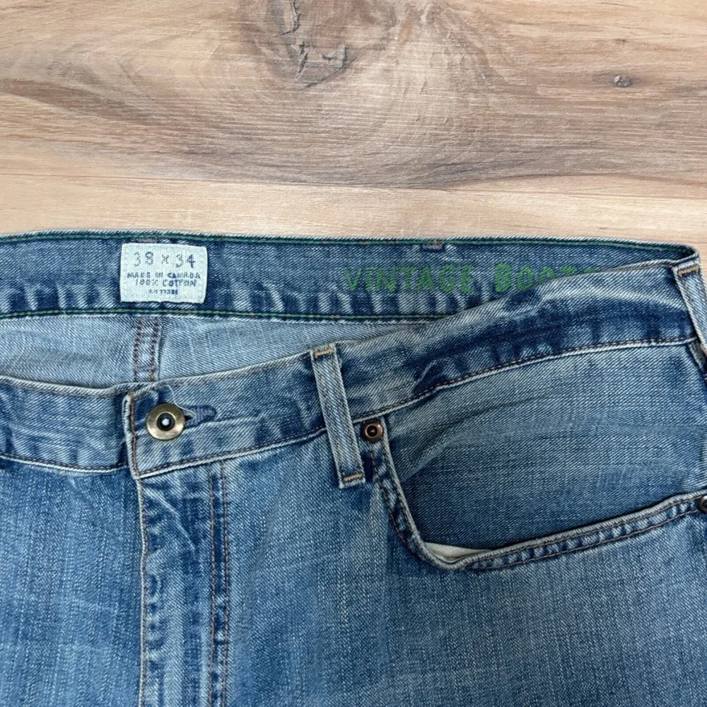J. Crew Jeans 38x34 Straight Leg Denim Blue Medium Wash Y2K 2000s